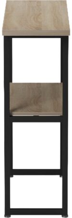 Κονσόλα Solain pakoworld sonoma-μαύρο μέταλλο 79x29x85εκ - Image 5