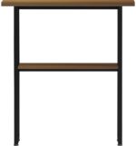 Κονσόλα Solain pakoworld καρυδί-μαύρο μέταλλο 79x29x85εκ - Image 3