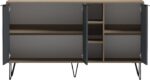 Μπουφές Balain pakoworld sonoma-ανθρακί 142x35.5x83εκ - Image 2