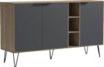 Μπουφές Balain pakoworld sonoma-ανθρακί 142x35.5x83εκ - Image 3