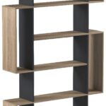 Βιβλιοθήκη Mito pakoworld sonoma-ανθρακί 108.5x25x161εκ