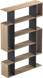 Βιβλιοθήκη Mito pakoworld sonoma-ανθρακί 108.5x25x161εκ - Image 4