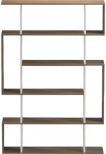 Βιβλιοθήκη Mito pakoworld sonoma - λευκό 108.5x25x161εκ - Image 2