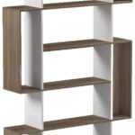 Βιβλιοθήκη Mito pakoworld sonoma - λευκό 108.5x25x161εκ