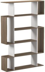 Βιβλιοθήκη Mito pakoworld sonoma - λευκό 108.5x25x161εκ