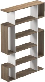 Βιβλιοθήκη Mito pakoworld sonoma - λευκό 108.5x25x161εκ - Image 4