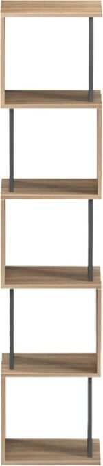 Βιβλιοθήκη Cubik pakoworld sonoma- ανθρακί 35x30x161εκ - Image 2