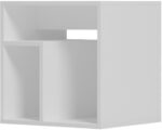 Βοηθητικό τραπέζι Doublo pakoworld λευκό 40x35x40εκ - Image 2