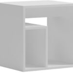 Βοηθητικό τραπέζι Doublo pakoworld λευκό 40x35x40εκ