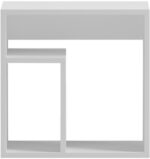 Βοηθητικό τραπέζι Doublo pakoworld λευκό 40x35x40εκ - Image 4