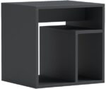 Βοηθητικό τραπέζι Doublo pakoworld ανθρακί 40x35x40εκ