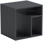 Βοηθητικό τραπέζι Doublo pakoworld ανθρακί 40x35x40εκ - Image 4