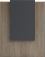 Γραφείο reception Zowel pakoworld με led sonoma-ανθρακί 90x40x110εκ - Image 5
