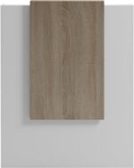 Γραφείο reception Zowel pakoworld με led λευκό - sonoma 90x40x110εκ - Image 5