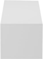 Έπιπλο τηλεόρασης επιτοίχιο με Led Rival pakoworld λευκό 120x35x30εκ - Image 5