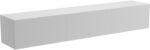 Έπιπλο τηλεόρασης επιτοίχιο με Led Rival pakoworld λευκό 180x35x30εκ - Image 3