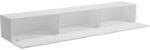 Έπιπλο τηλεόρασης επιτοίχιο με Led Rival pakoworld λευκό 210x35x30εκ - Image 2