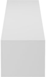 Έπιπλο τηλεόρασης επιτοίχιο με Led Rival pakoworld λευκό 210x35x30εκ - Image 5