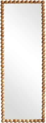 Καθρέπτης Ledalo pakoworld ξύλο σε φυσική απόχρωση 45x4.5x130εκ