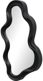 Καθρέπτης Liquid pakoworld pp σε μαύρη απόχρωση 26x2.7x39εκ