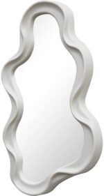 Καθρέπτης Liquid pakoworld pp σε λευκή απόχρωση 26x2.7x39εκ