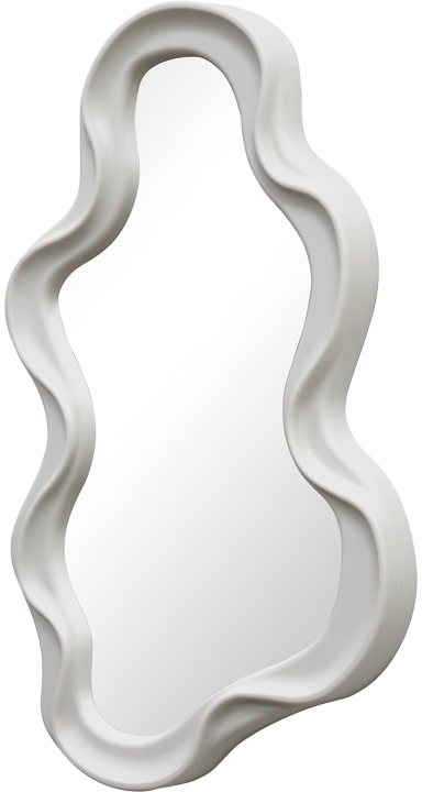 233-000050 Καθρέπτης Liquid pakoworld pp σε λευκή απόχρωση 26x2.7x39εκ - Image 1