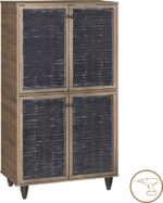 Παπουτσοθήκη-ντουλάπι Ronan pakoworld χρώμα καρυδί 70.5x35x122εκ - Image 2