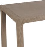 Τραπέζι Explore pakoworld με UV protection PP cappucino 90x90x73.5εκ - Image 2