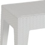 Τραπέζι Cosmic pakoworld PP λευκό 55x40x43.5εκ - Image 2