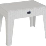 Τραπέζι Cosmic pakoworld PP λευκό 55x40x43.5εκ