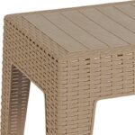 Τραπέζι Cosmic pakoworld PP cappucino 55x40x43.5εκ - Image 2