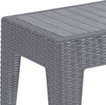 Τραπέζι Cosmic pakoworld PP ανθρακί 55x40x43.5εκ - Image 2
