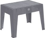 Τραπέζι Cosmic pakoworld PP ανθρακί 55x40x43.5εκ