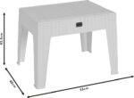 Τραπέζι Cosmic pakoworld PP ανθρακί 55x40x43.5εκ - Image 3