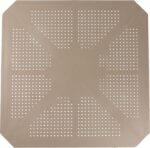 Τραπέζι Icon pakoworld PP σε απόχρωση cappucino 80x80x74.5εκ - Image 3