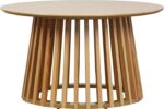 Τραπέζι σαλονιού Domonic pakoworld mdf/pw σε φυσική απόχρωση Φ80x45εκ - Image 2