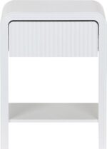 Κομοδίνο Zeplen pakoworld MDF σε λευκή απόχρωση 40x30x53εκ - Image 2