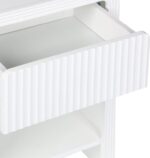 Κομοδίνο Zeplen pakoworld MDF σε λευκή απόχρωση 40x30x53εκ - Image 5
