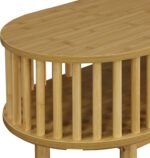 Κονσόλα Nodial pakoworld MDF/Bamboo σε φυσική απόχρωση 120x39x85εκ - Image 6