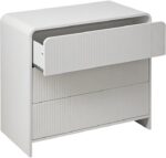 Συρταριέρα Zeplen pakoworld MDF σε λευκή απόχρωση 80x40x75εκ - Image 2