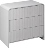 Συρταριέρα Zeplen pakoworld MDF σε λευκή απόχρωση 80x40x75εκ - Image 3