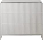 Συρταριέρα Zeplen pakoworld MDF σε λευκή απόχρωση 80x40x75εκ - Image 4