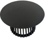 Τραπέζι σαλονιού Domonic pakoworld mdf σε μαύρη απόχρωση Φ80x45εκ - Image 3