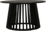Τραπέζι σαλονιού Domonic pakoworld mdf σε μαύρη απόχρωση Φ80x45εκ - Image 4