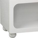 Μπουφές Emersi pakoworld με ράφια mdf σε λευκή απόχρωση 164x34x76εκ - Image 6