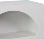 Βιβλιοθήκη-ραφιέρα Emersi pakoworld mdf σε λευκή απόχρωση 70x35x100εκ - Image 4