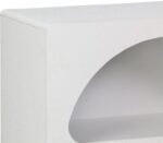 Βιβλιοθήκη-ραφιέρα Emersi pakoworld mdf σε λευκή απόχρωση 70x35x100εκ - Image 5
