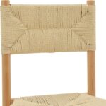 Καρέκλα Oarvine pakoworld φυσικό rubberwood-φυσικό σχοινί 46x52x88εκ - Image 6