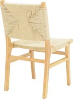 Καρέκλα Arten pakoworld σχοινί-rubberwood σε φυσική απόχρωση 60x55x85εκ - Image 2