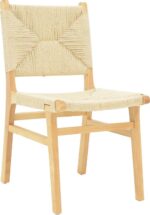 Καρέκλα Arten pakoworld σχοινί-rubberwood σε φυσική απόχρωση 60x55x85εκ